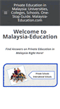 Mobile Screenshot of malaysia-education.com