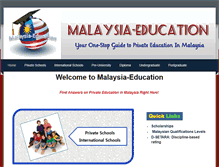 Tablet Screenshot of malaysia-education.com